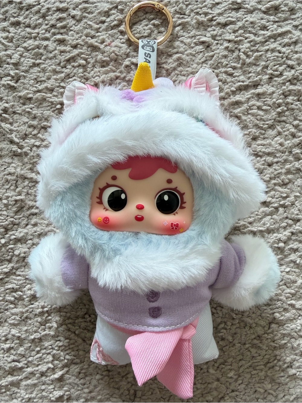 Samuel Unicorn Lion Dance Plush Keychain